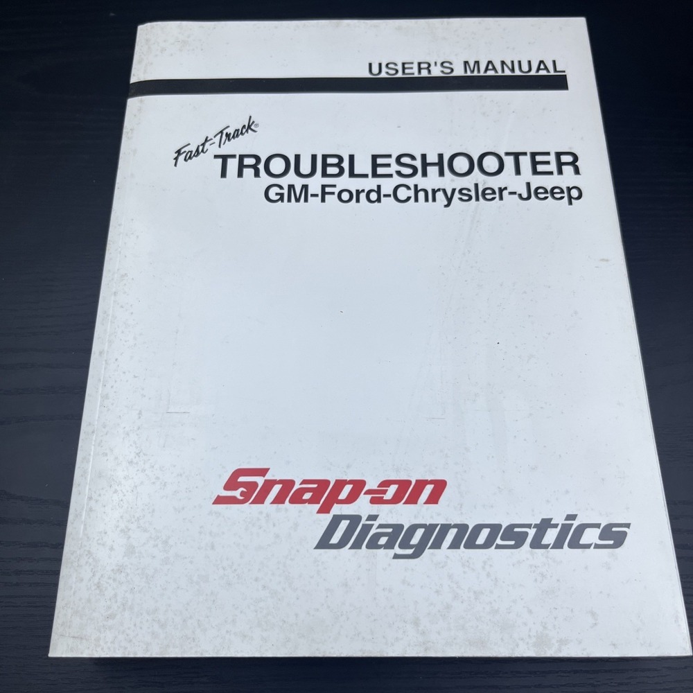 Snap-On Diagnostic Fast-Track Troubleshooter GM Ford Chrysler Jeep Manual‎